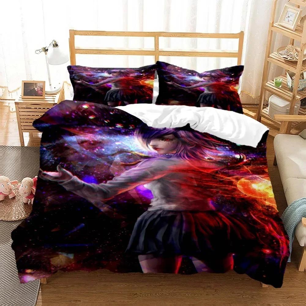 Tokyo Ghoul Bedding Set For Bedroom Soft Modern Bedspreads Comefortable Kids Duvet Cover Quilt Cover And Pillowcase