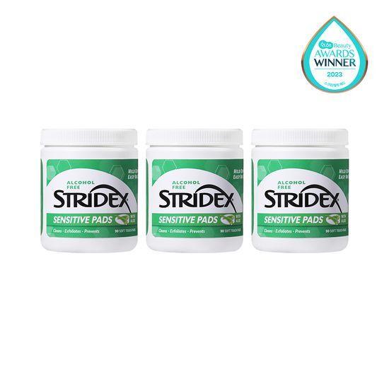 

STRIDEX Sensitive Pad Triple Plan (90 sheets + 90 sheets + 90 sheets)