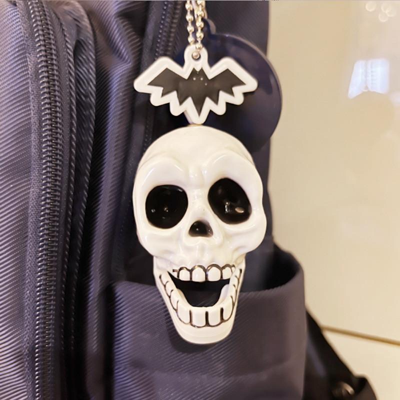 Festive Skeleton Skull Keyring With Distinctive Design Perfect For Halloween Events And Celebrations