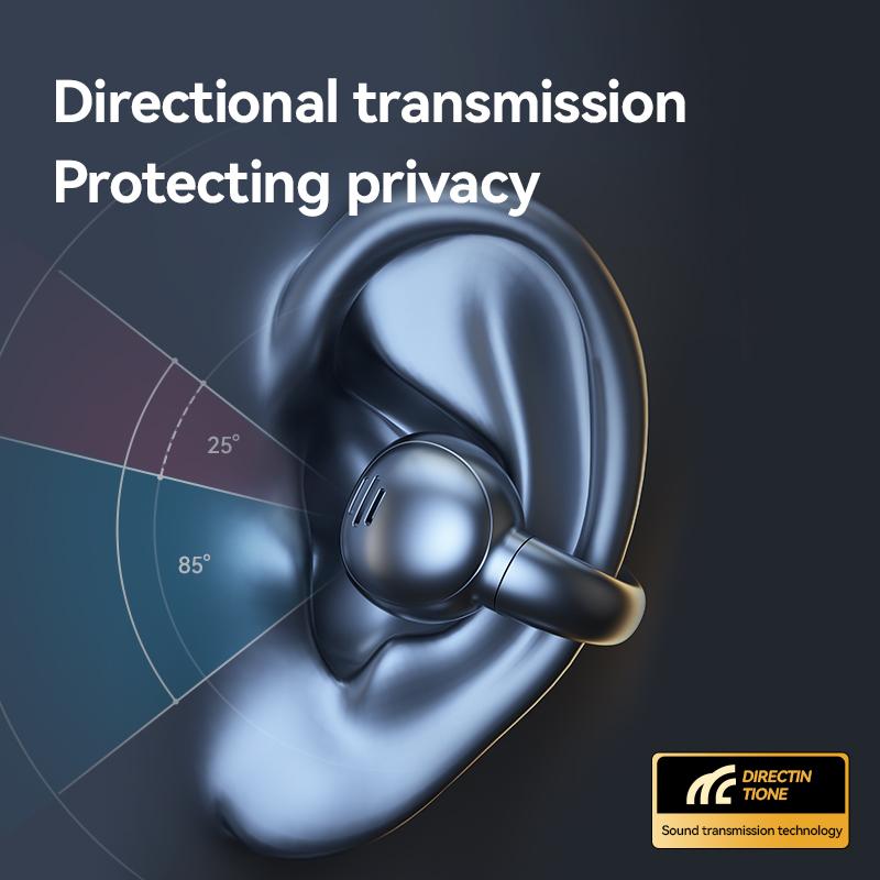 Auricolare Bluetooth TWS Tipo Clip da Orecchio Cuffie Sportive e per il Tempo Libero 5.3 Auricolare Wireless Auricolari Impermeabili Stereo Riduzione del Rumore Auricolari Sportivi