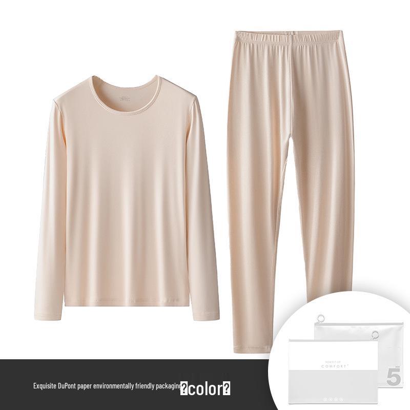 

Австрийский Lenzing Modal Осенне-зимний бесшовный комплект базового слоя для пары M