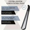 Stainless Steel Shoehorn with Black Handle Can Easily Wear Shoes Without Bending Over.