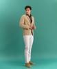 Panicale Beige Washed Cotton Jacket