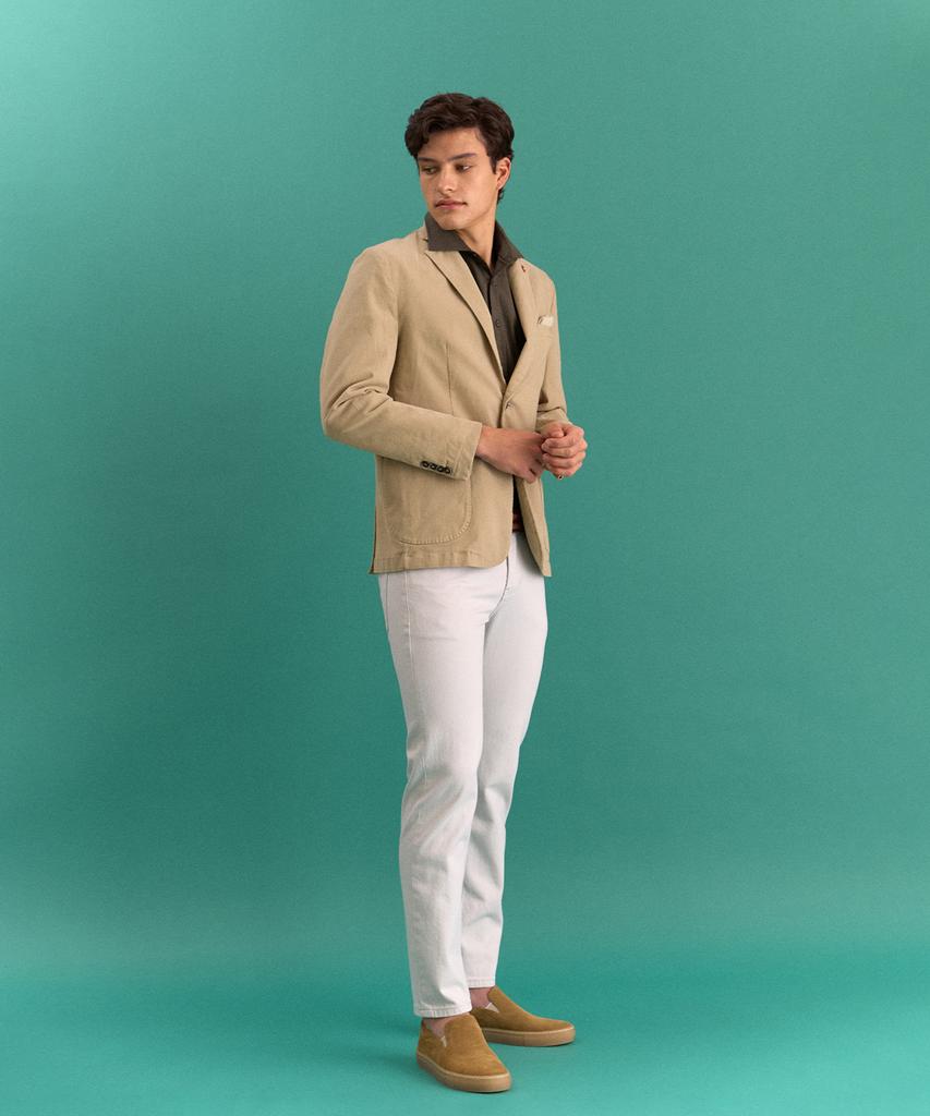Panicale Beige Washed Cotton Jacket