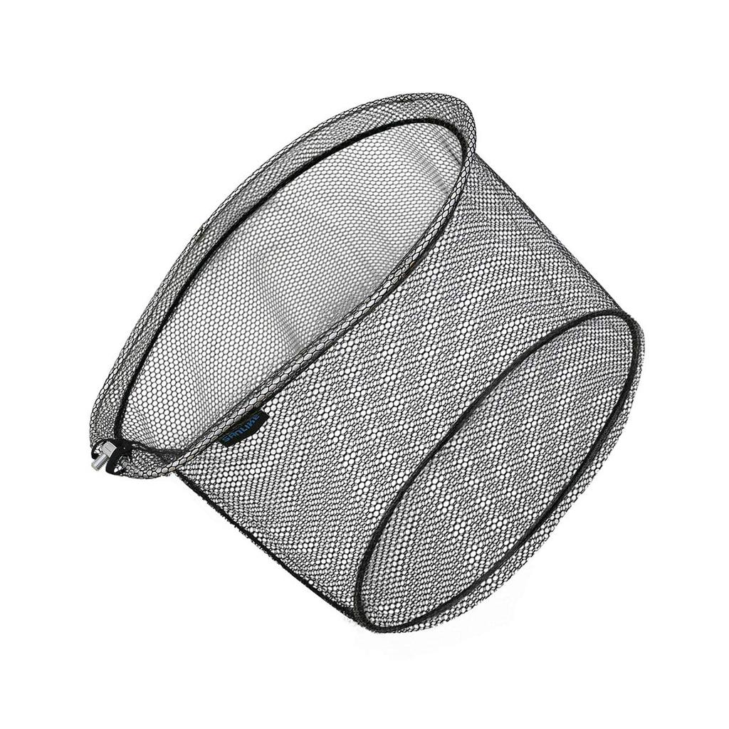 SANLIKE Landing Net, Aluminum Oval Frame, Large Landing Net, Folding Landing Frame, Rubber Coated Net, Small Size