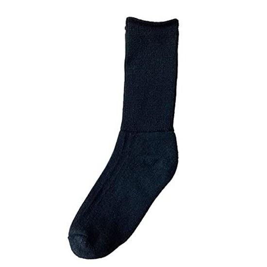Iyashi Japan-made socks womens solid color thermospile black 2 pairs set bare feet + thread