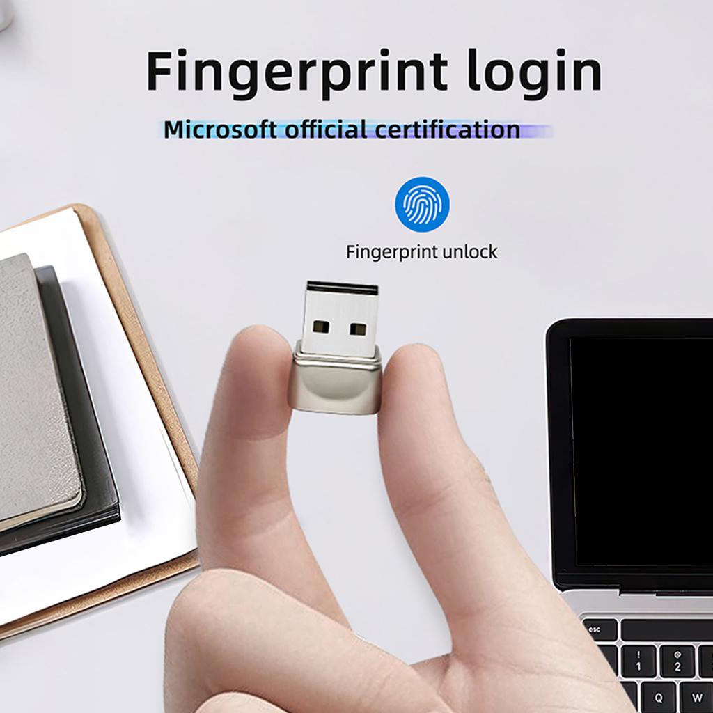 Mini Fingerprint Scanner for Windows 10/11 Hello Biometric Fingerprint Login Reader for Password-Free and File Encryption
