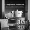 KOBACH 304 Stainless Steel 6L Pressure Cooker with Steamer