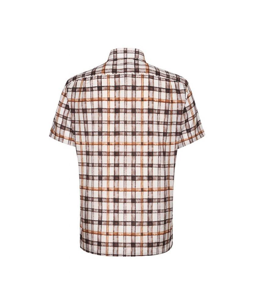 Dagseusyeocheu Silk Blend Medium Check Casual Short Sleeve Shirt_Dls1Shcs142I1