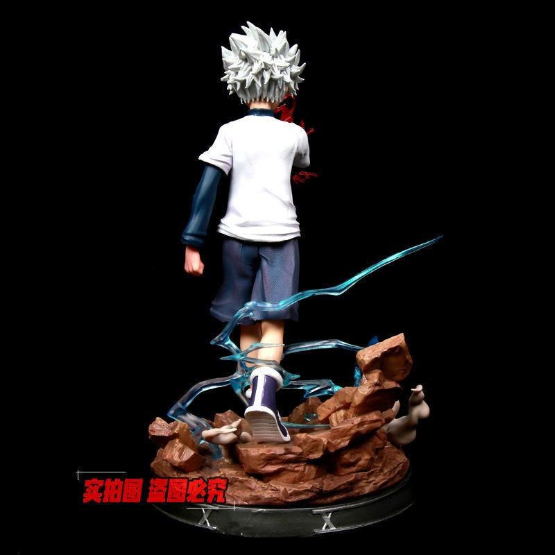 27cm HUNTER×HUNTER Anime Cartoon Killua Zoldyck Model Desktop Decoration Collection Birthday Gift Toy
