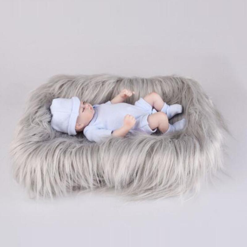Baby Photography Background Cloth Soft Fluffy Photo Props Newborn Photoshoots Blanket Infant Photo Session Accessory