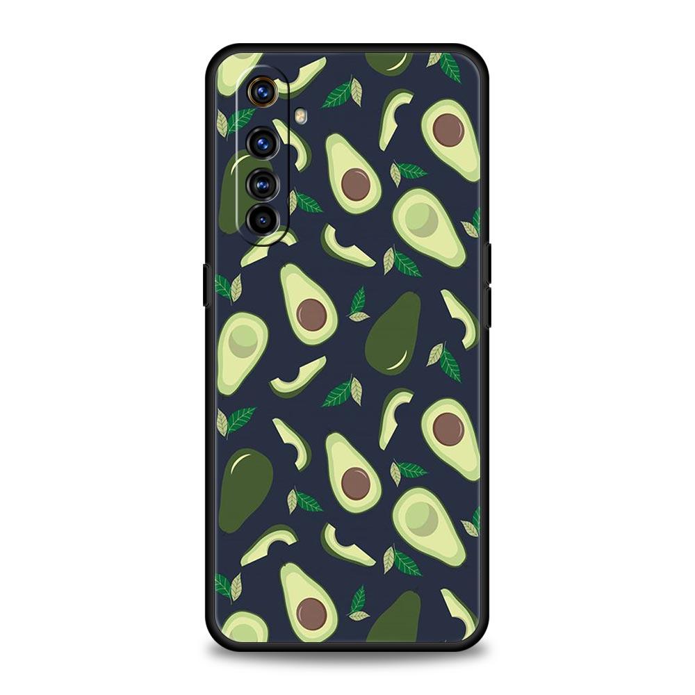 Cute Avocado Soft TPU For Realme 13 12 11 10 9 Pro Plus GT3 GT2 C21 C25 C35 C53 C55 C67 Pro 5G Phone Case Cover Fundas Capas Bag