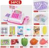 Sotodik Toy Cash Shopping Pretend Play Store Pretend Gift Register, Register, Toy, Checkout, Play, Girls, Pink, Play,