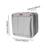 Weatherproof Design IP66 Outdoor Switch 3-Gang Switch