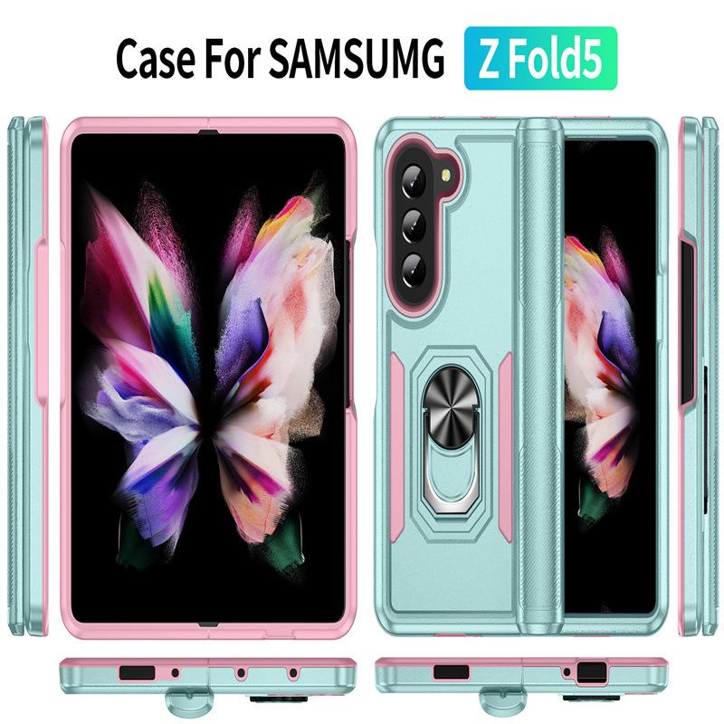 Suitable for Samsung Folding Machine Z Fold 5 Trailblazer with Ring ZFilp 6 Car Bracket Mobile Phone Case