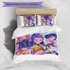 Kpop Demon Hunters Pattern Printed 3PCS Bedding Set, Soft Skin-Friendly Washable Duvet Cover & Pillowcases Set