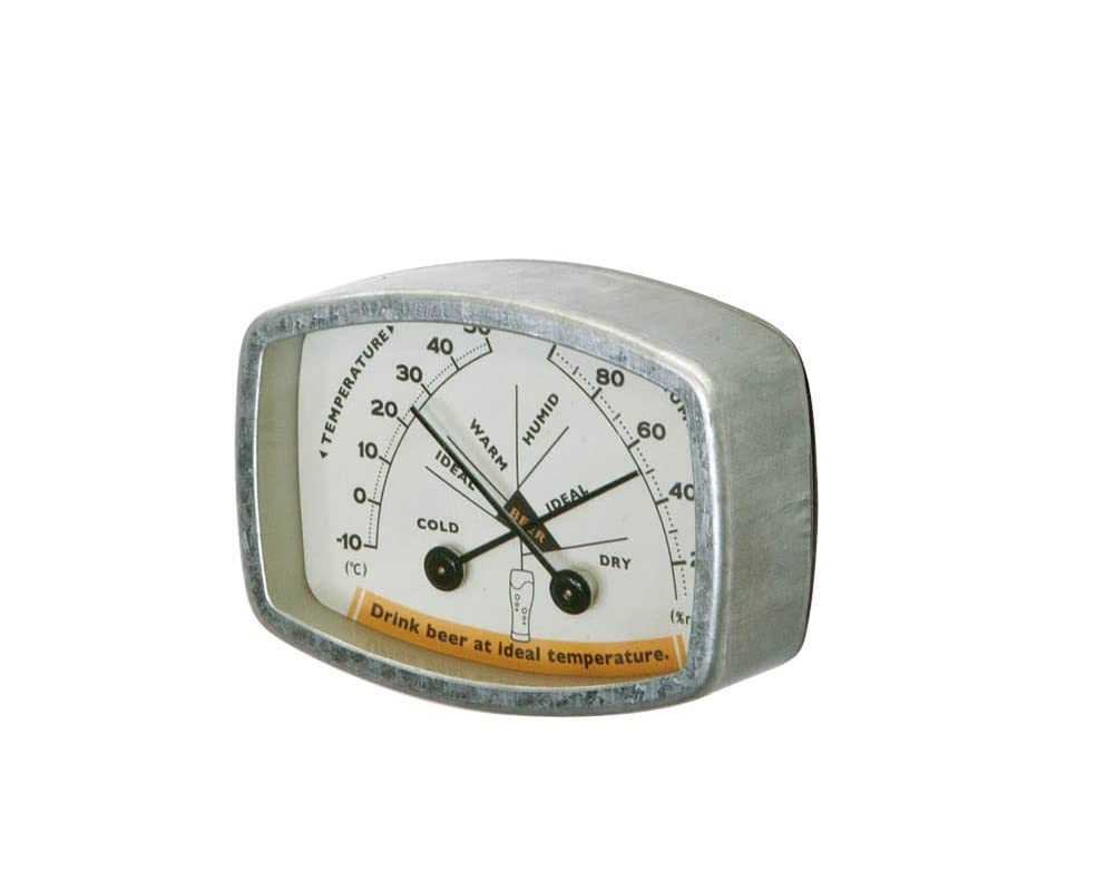 

Dulton Thermo Hygrometer Beer Type Square 51mm H x 71mm W x 22mm D K925-1284BE