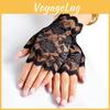 Luxuriöse Damen Fingerlose Spitzenhandschuhe für Brauthochzeiten und Abendpartys
