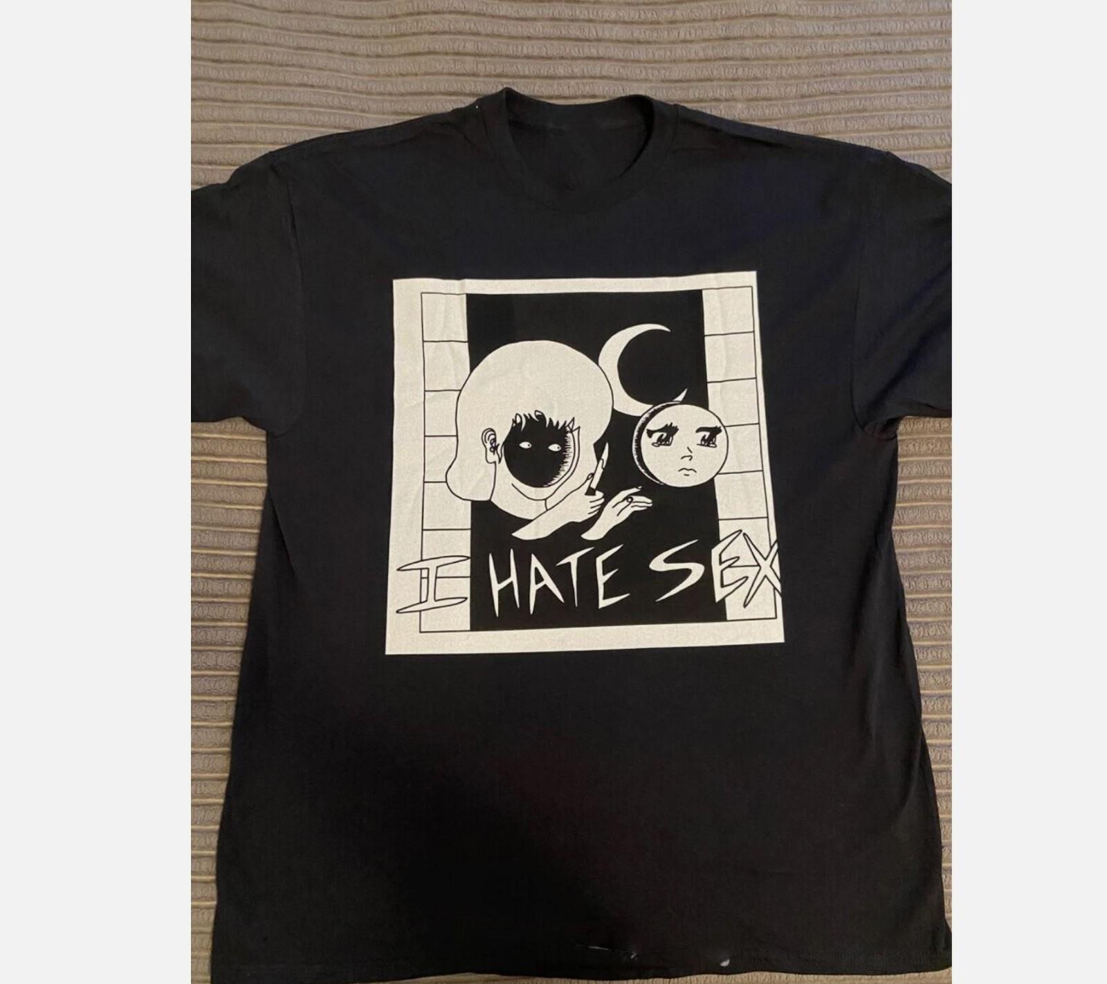 26 I Hate Sex Band T-shirt Black Unisex Short Sleeve S-5Xl Shirt Unisex T-Shirt M