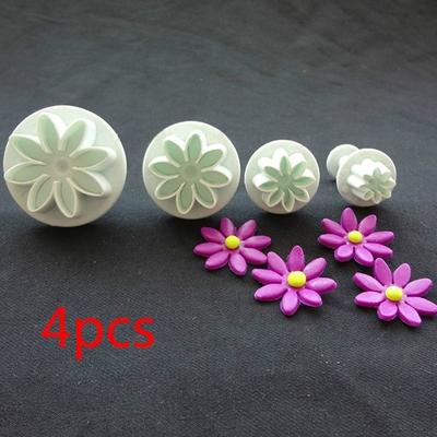 4 buc/set Daisy floare cookie floarea-soarelui piston tăietor fondant tort instrument Crăciun tort decorare instrumente