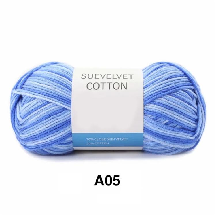 Mixed Color Cotton Yarn Handmade Hat Crochet Thread Supplies Knitting Yarns