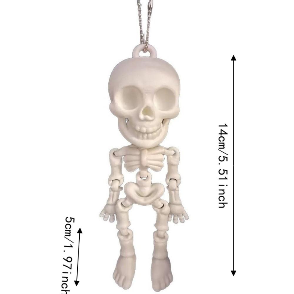 Függő Díszek Ízületes Csontváz Medál 3D Nyomtatott Halloween Kulcstartók Karácsonyi Ajándék
