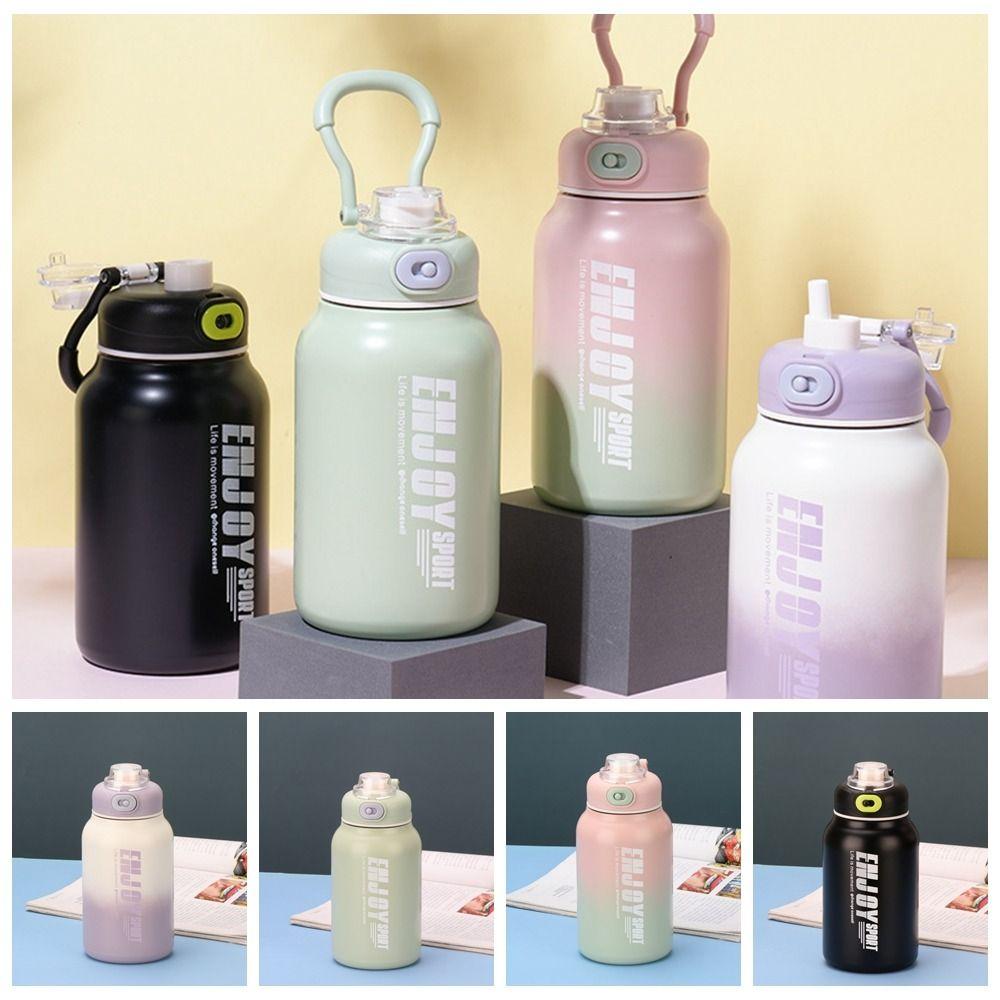 

Stainless Steel Large Capacity Vacuum Flask Drinking Kettle Fitness Drinking Bottle Outdoor Sports