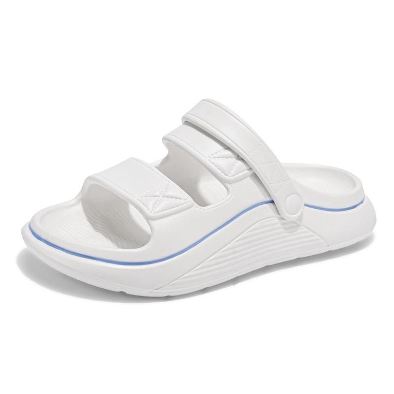 Summer open-toed breathable fashion stepping on shit slippers outdoor sports casual cool slippers large size couple beach shoes