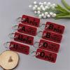Creative Blood Type Keychain Fashionable Keyring Gift for Friend and Family Embroidered Key Holder Bag Accessories