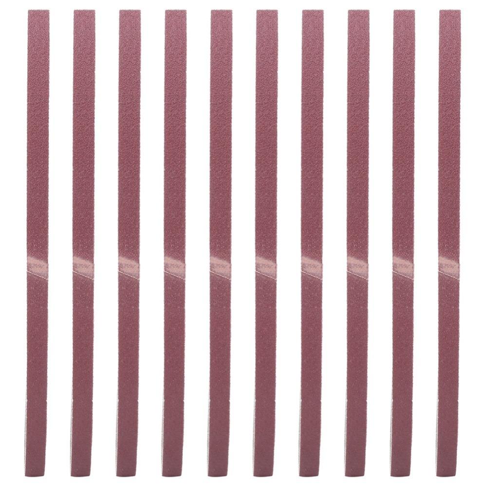 10pcs 533 x 9mm Abrasive Bands 3/8 x 21 Inch Sandpaper Sander Belts Wood Working