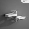 Non Drilling Soap Rack Wall Mounted Multi-Layer Soap Box Storage Rack Rotatable Wall Mounted Soap Holder With Self Draining