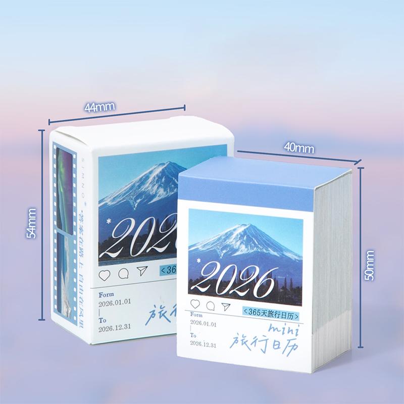 2026 Mini Calendar Daily Planner 365 Days Tear-Off Calendar For Office School Home Desk Organizer Notebook Gift For Students