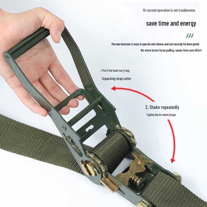 Heavy-Duty Cargo Ratchet Tie Down Straps