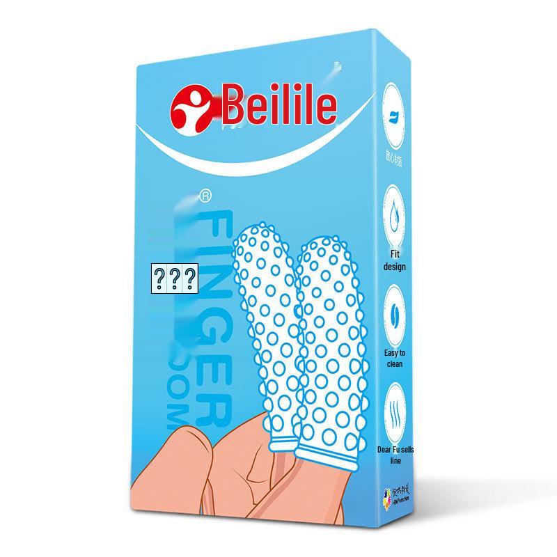 Beilile Ultra-Thin Large Size Lubricated Condoms - Wolf Tooth & Mushroom Design for Family Planning