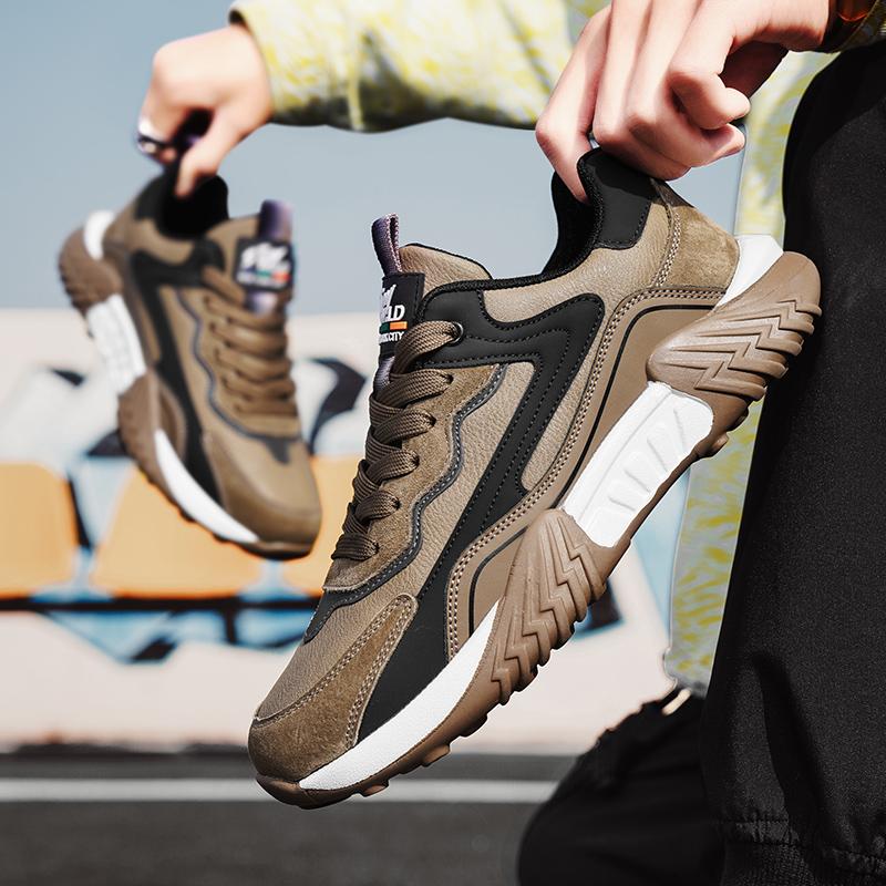 Men's New Casual Sneaker Fashion Height Increasing Basketball Comfortable Shock Absorption High-quality Jogging Casual Shoes