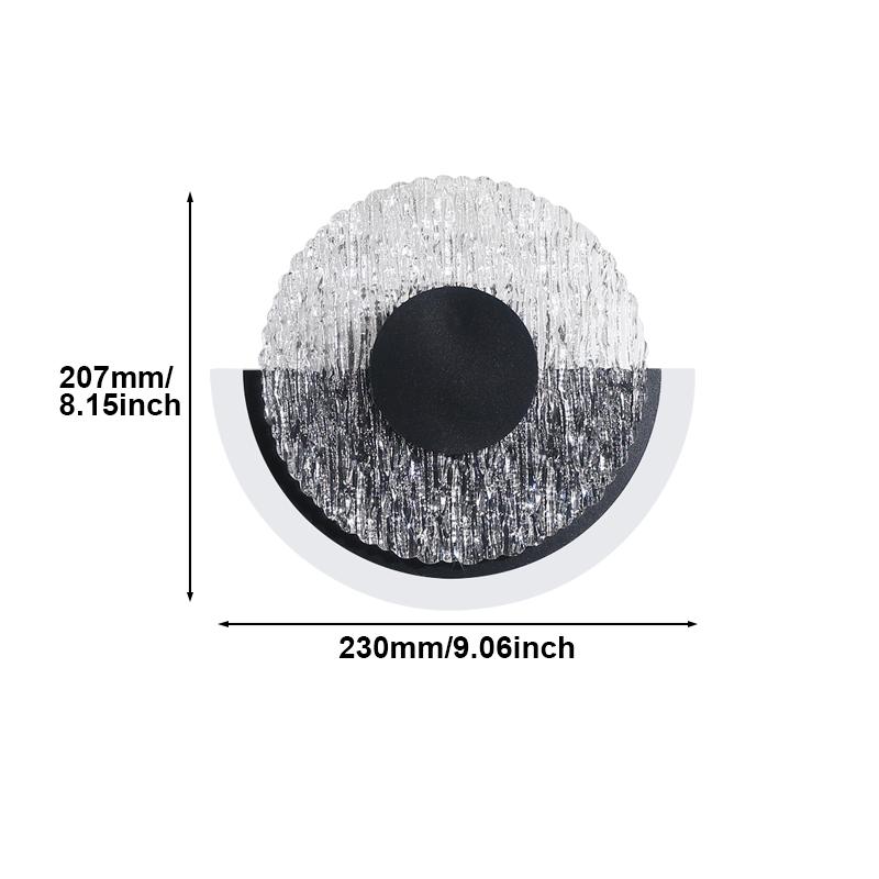 Modern LED Wall Lamp Round Light Wall Sconces Home Decor For Bedside Indoor Lighting For Living Room Corridor Light Fixture