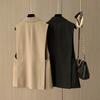Módní styl schopný temperamentu Nová verze dámské podzimní vesty All Black Suit