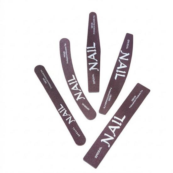 Dual-sided Gray Sand Nail File for Professional Nail Care, Polishing and Shaping - Essential Nail Tool for Perfect Manicure.