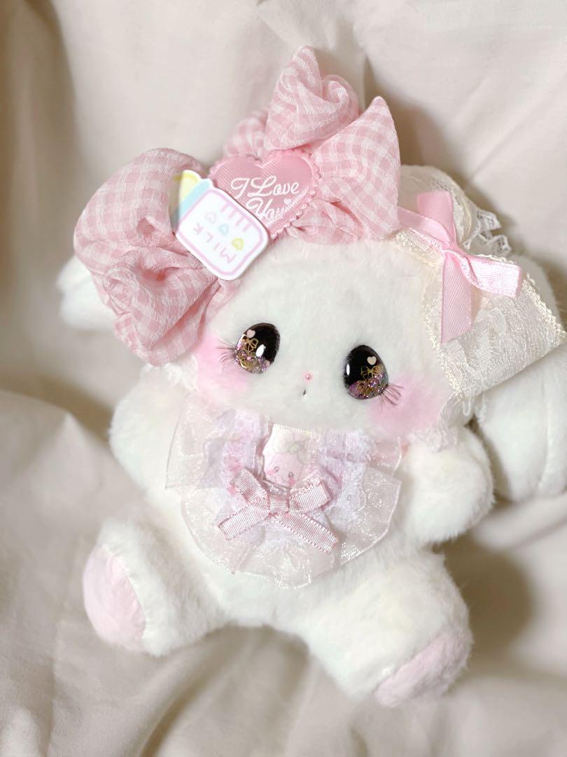 

[USED] Sanrio Rabbit Pream Artist Teddy Bear Handmade Plush Toy