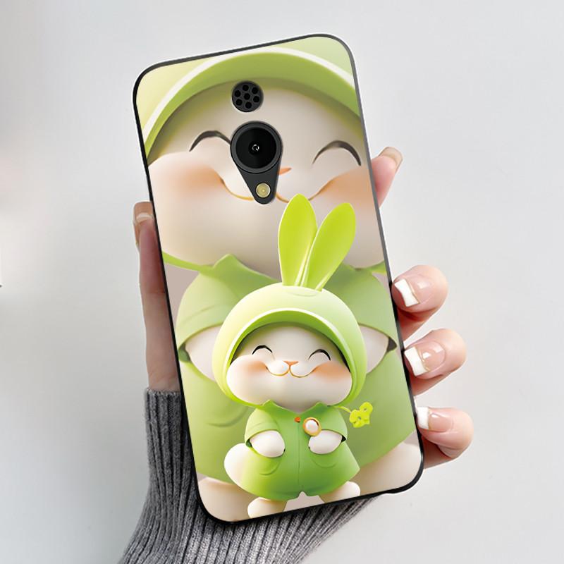 Hülle Für Nokia 150 2G 2023 TA-1582 Hülle Ästhetisch Luxuriös Niedlich Cool Jungen Mädchen Schwarz Matt Weiches TPU Vollschutz Rückseite