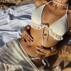 Swimsuit Ins Wind Drawstring Split Triangle Skirt Swimsuit Sexy Bikini Island Vacation Bikini