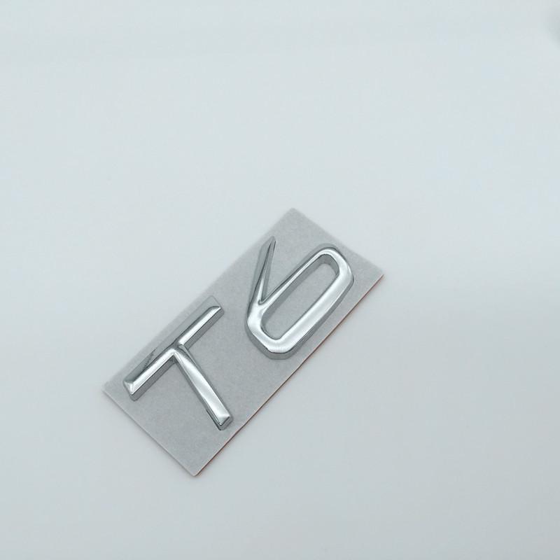 1pcs 3D Metal T4 T5 T6 T8 AWD Car Letter Rear Tail Trunk Emblem Badge Sticker Decals Styling Auto Accessories