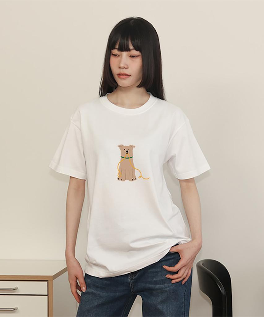 Artist Ttunu Kimming, Dog Leash Short-Sleeved T-Shirt