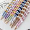 Phone Lanyard Cotton Rope Braided Daisy Flower Crossbody Strap,Length: 120cm
