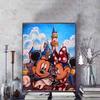 Disney Diamond Painting Mickey and Minnie Castle Oil Painting Style Wall Decoration Embroidery Full Diamond Cross Stitch HandmadeDIYGiftHomeDecoration