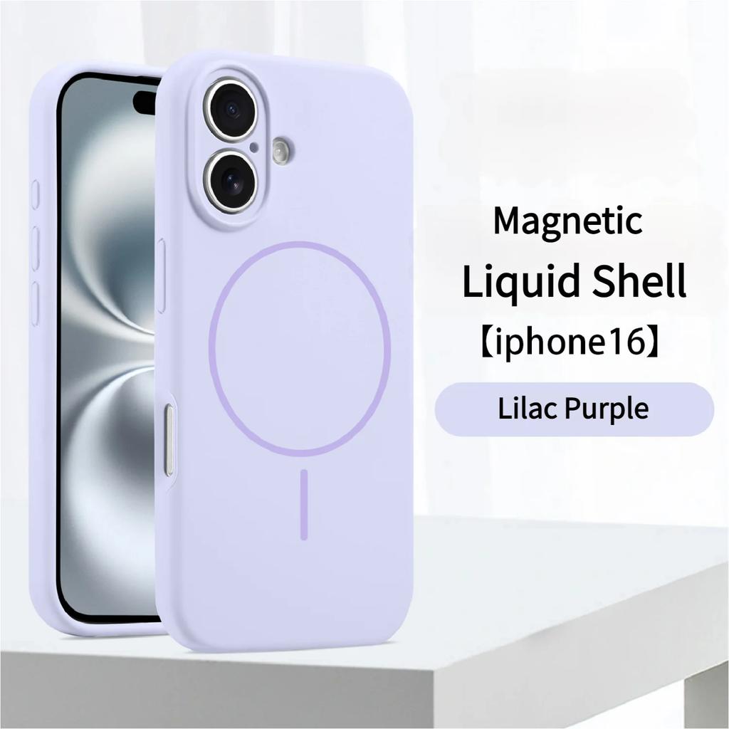 Official Liquid Silicone For Magsafe Case For iPhone 17 Pro 16 13 11 14 15 12 Pro Max Magnetic Wireless Charger Protector Cover