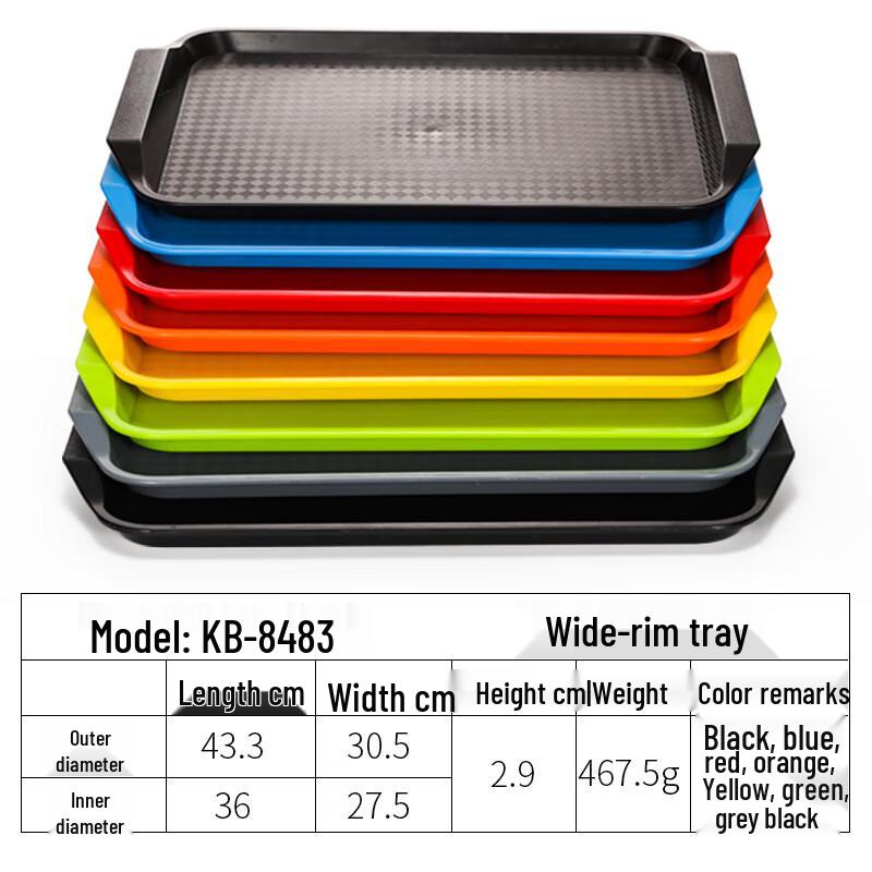 

Sweet Elegant Rectangular Plastic Serving Tray