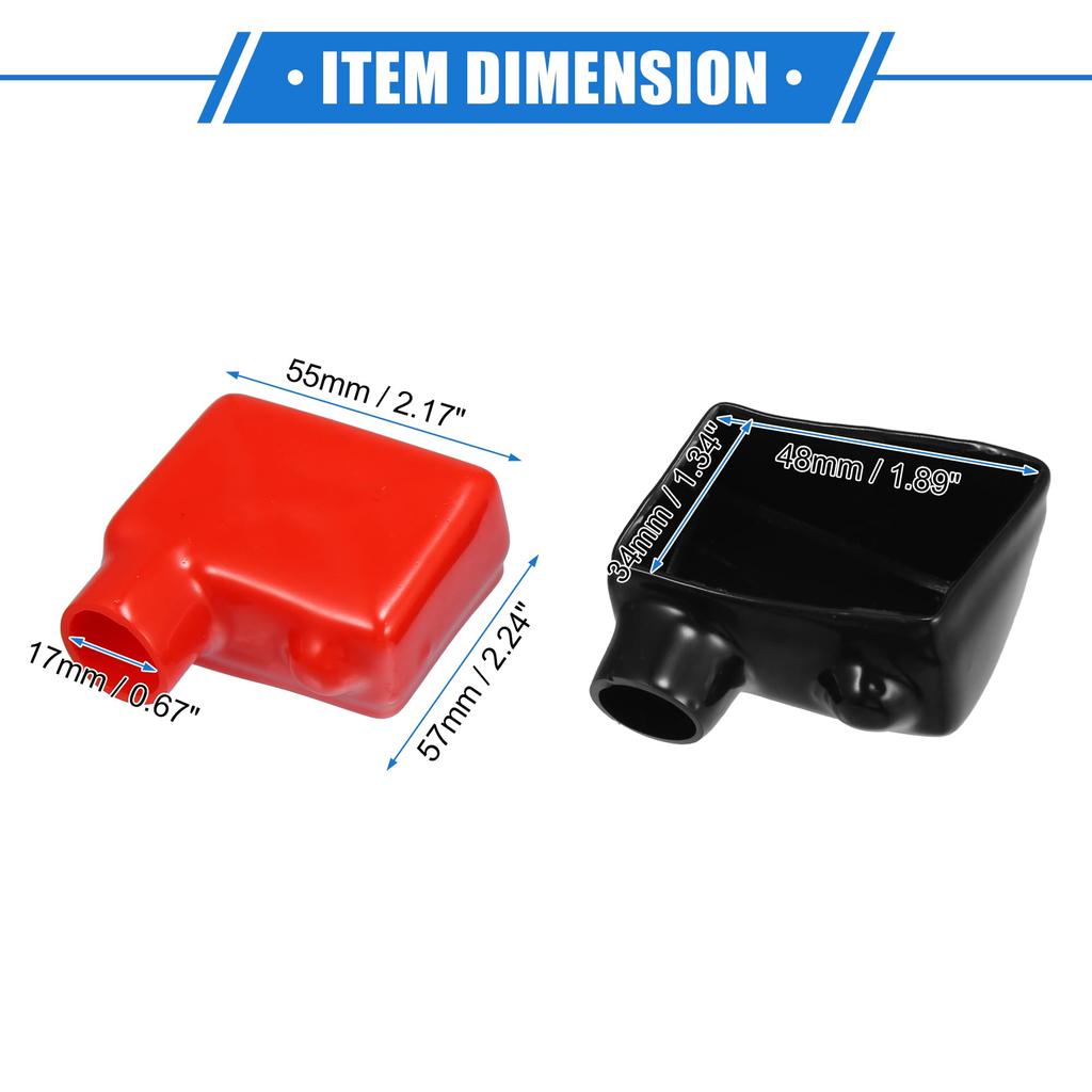 A ABSOPRO Terminal Insulation Cover Terminal Cover Terminal Cover 17mm Car