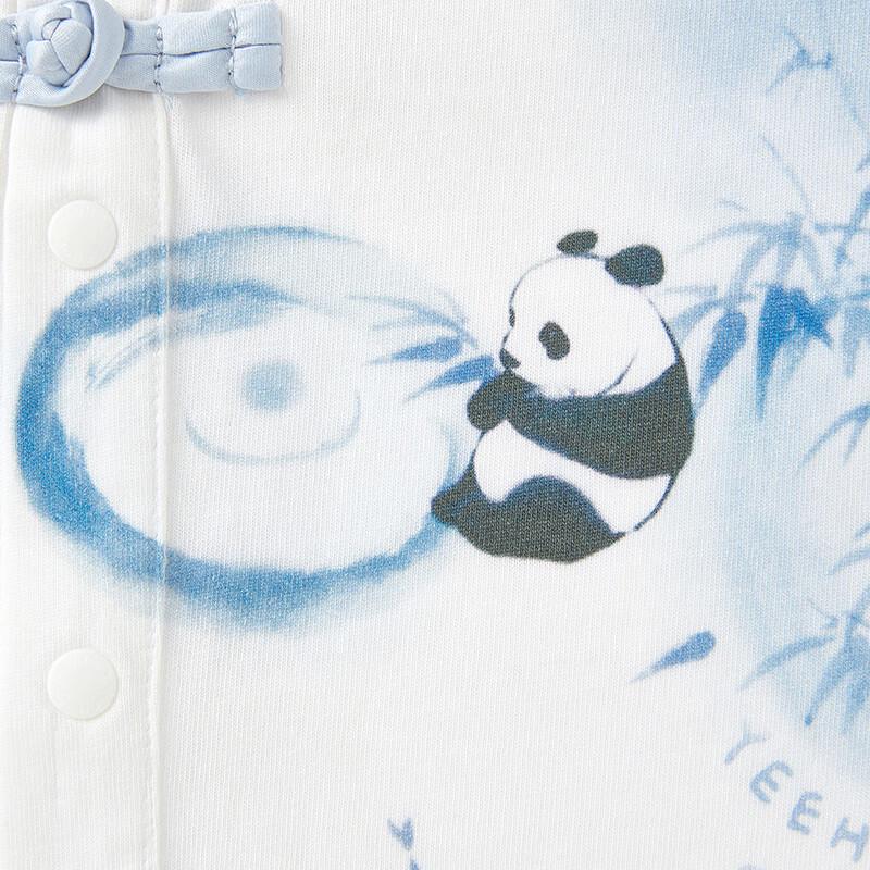 YEEHOO Baby Boys Short Sleeve Cotton Panda Romper