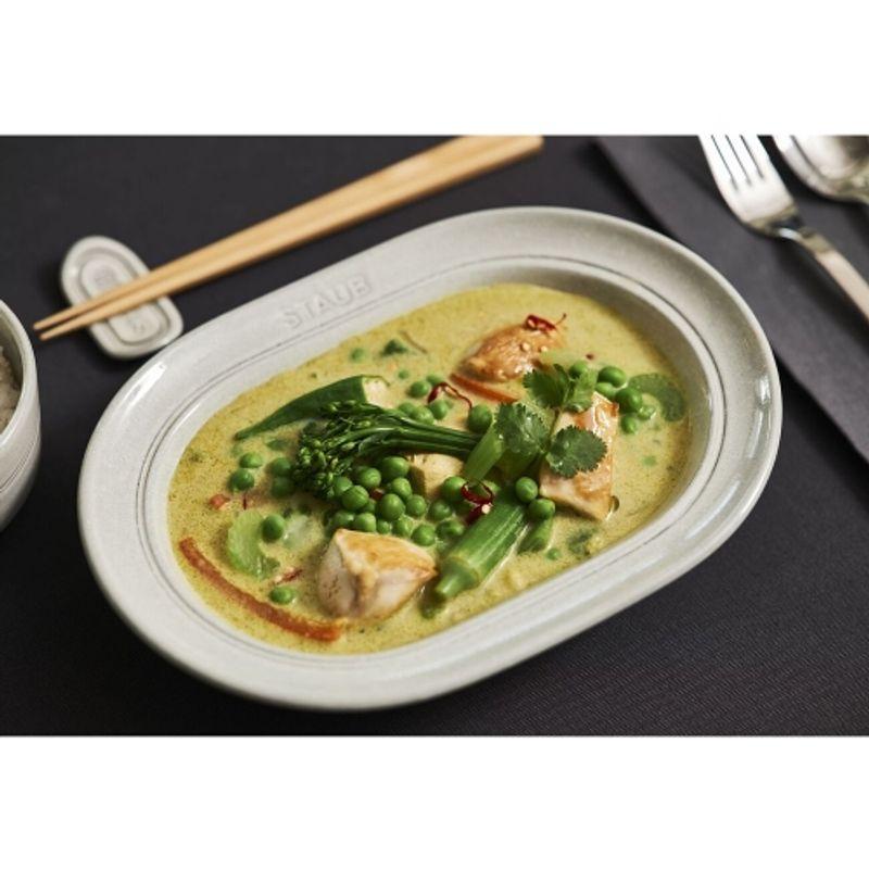 Staub DINING LINE keramisch bord 25 cm (Witte Truffel)